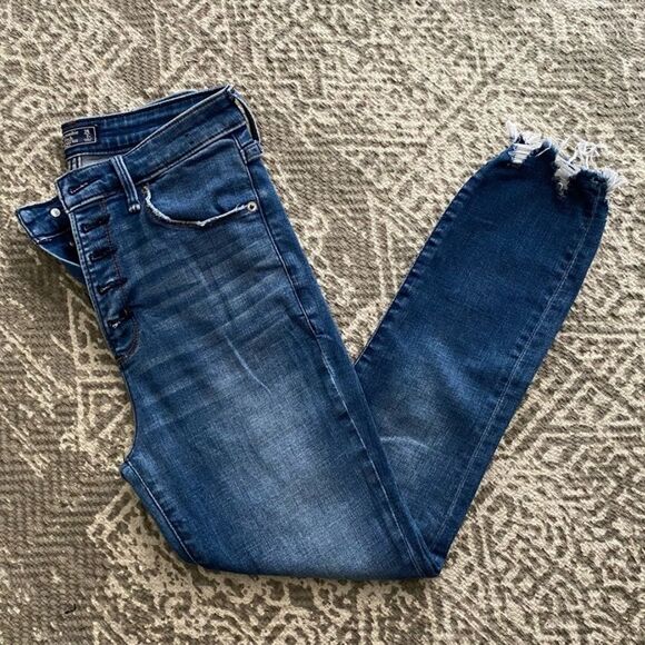 Abercrombie Simone high‎ rise skinny ankle jeans 26/2 - Picture 3 of 13